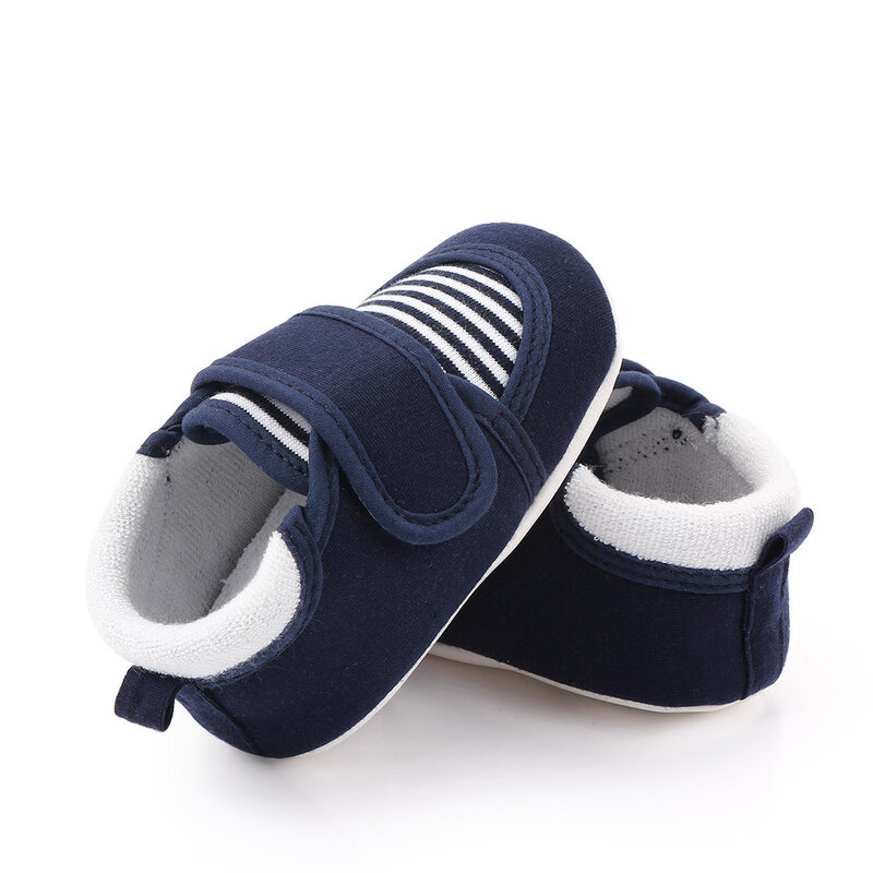 Zapatos informales a rayas para niños y niñas, zapatillas antideslizantes transpirables, suela suave para niños pequeños de 0 a 12 meses, 2020