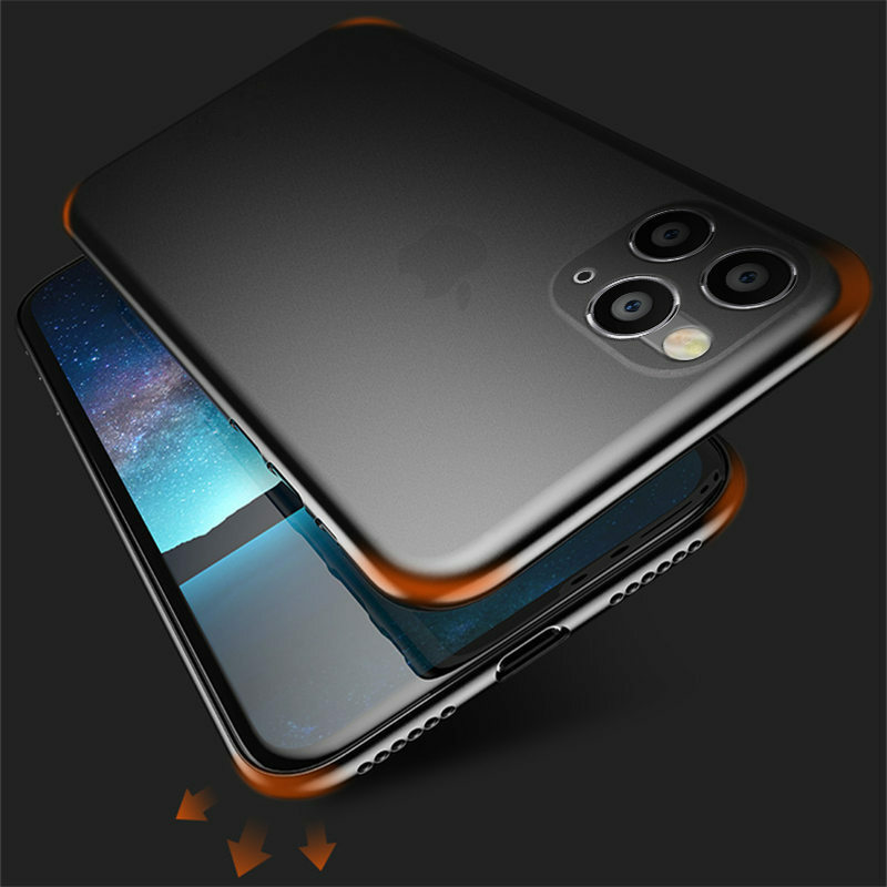 Ottwn Shockproof 0.3MM Ultra Thin Phone Case For iPhone 11 Pro X XR XS Max 7 8 6 6s Plus 5 5s SE Matte Clear Hard PC Back Cover
