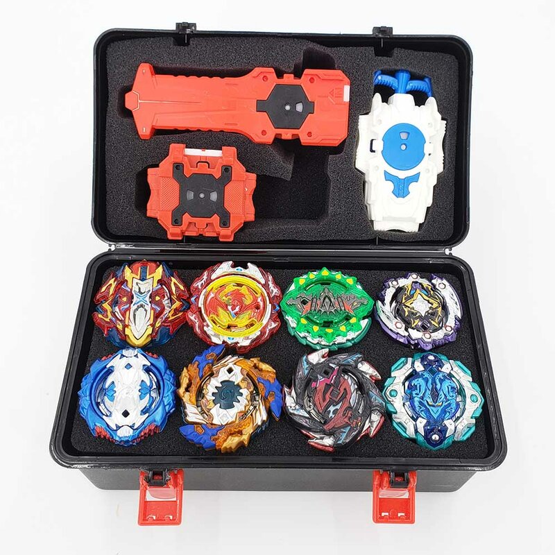 Top Beyblade Burst Bey Blade Toy Metal Funsion Bayblade Set Storage Box With Handle Launcher Plastic Box Toys For Children
