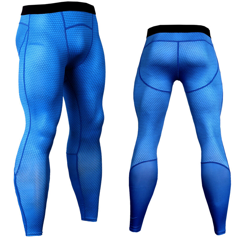 Homens compressão leggings apertados correndo calças de secagem rápida ginásio treinamento de fitness jogging musculação treino esporte collants