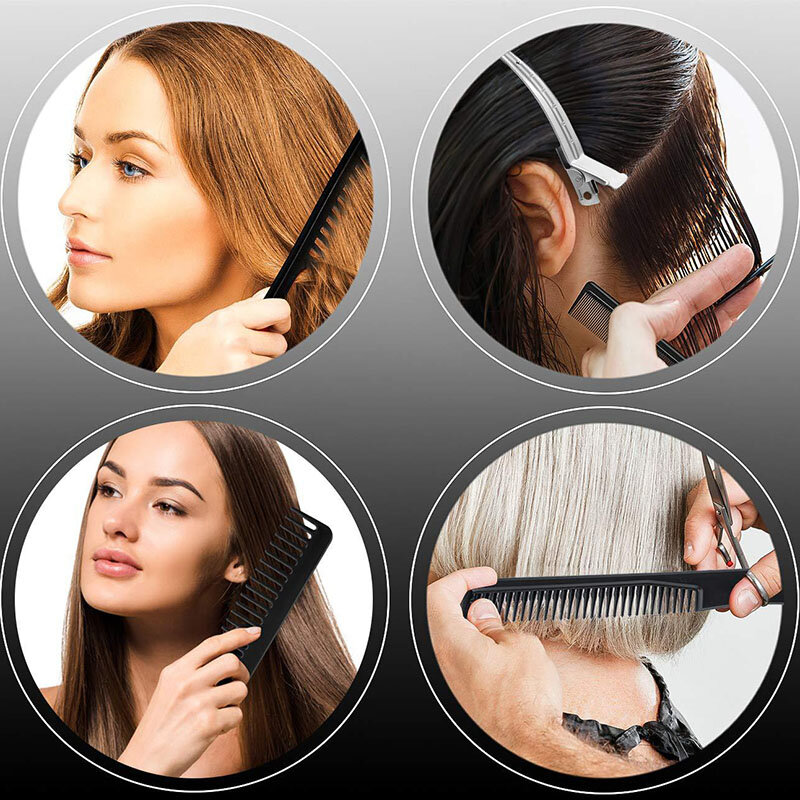 Peignes de coiffure antistatiques pour styliste, design de cheveux multifonctionnel, poignées de cheveux, peigne de maquillage, barbier, soins capillaires, ensemble d'outils de coiffage