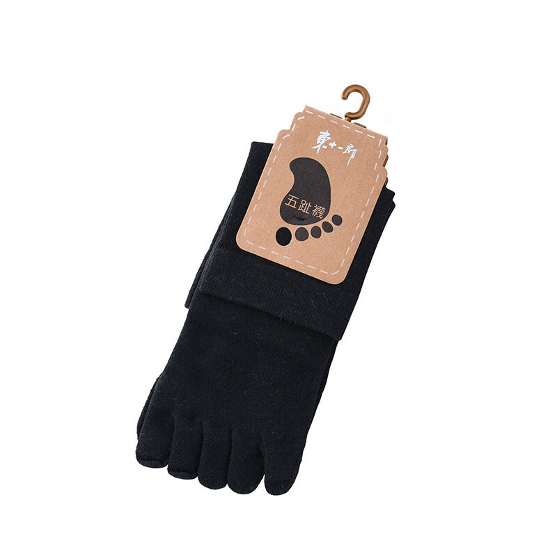 Unisex Kappe Socken Männer und Frauen Fünf Finger Socken Atmungsaktive Baumwolle Socken Sport Lauf Feste Farbe Schwarz Weiß Grau glücklich soks