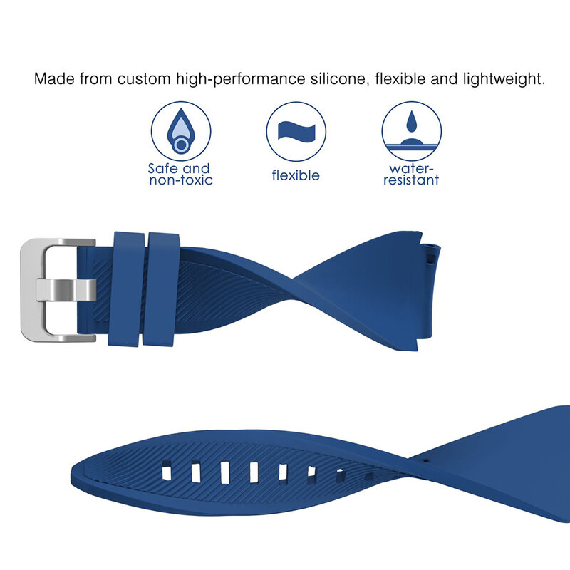 Bracelet en silicone souple de 22mm pour samsung Galaxy wtch3 46mm Gear S3 Huawei watch GT GT2 46mm bracelet confortable pour Amazfirt GTR 47mm