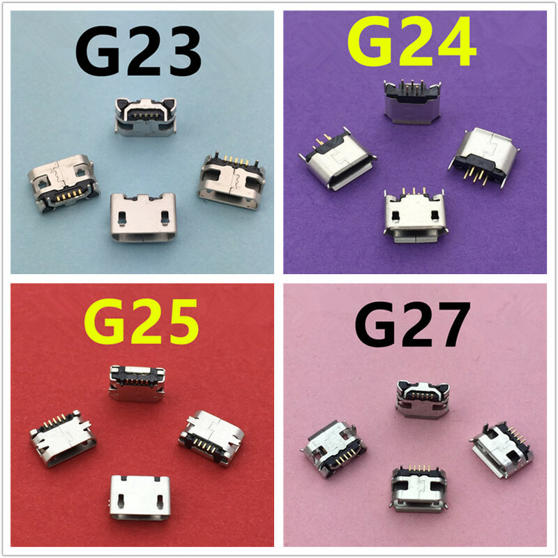 20 моделей микро-USB 5-контактный Женский Разъем для детской зарядки