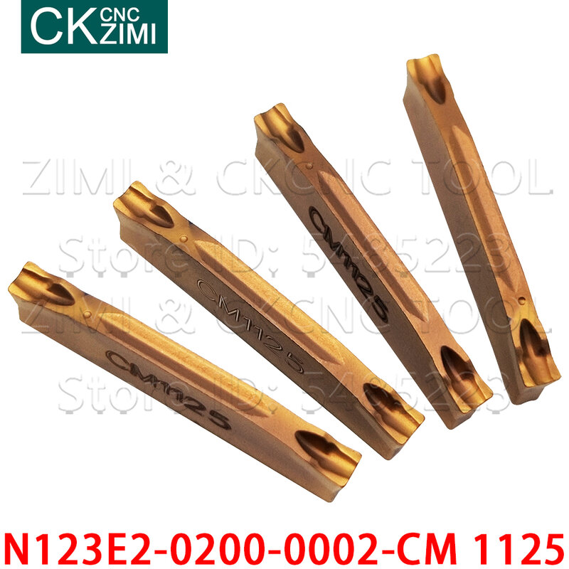 N123E2-0200-0002-CM 1125 N123E2 0200 0002 CM 1125 2mm węglika wstawka rowkowana do cięcia narzędzia tokarskie tokarka metalu CNC dla non metalowych