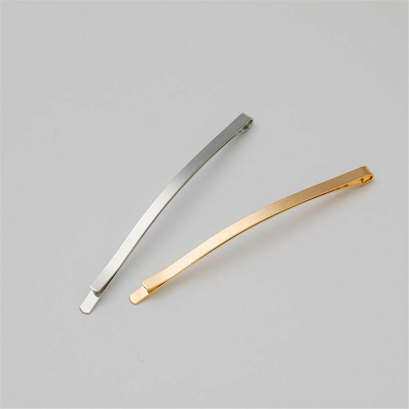 1pcs Metal DIY Snap Hair Clips Gold Silver Girls Hairpins Claw Barrettes For Women Adult Hair Hairgrips Hair Accessories