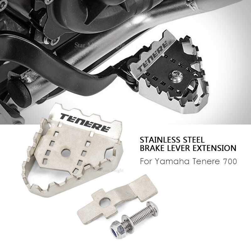 Motorcycle Accessories Brake Lever Pedal Enlarge Extension Rear Brake Peg Pad Extender FOR YAMAHA TENERE 700 Tenere700 XTZ 700