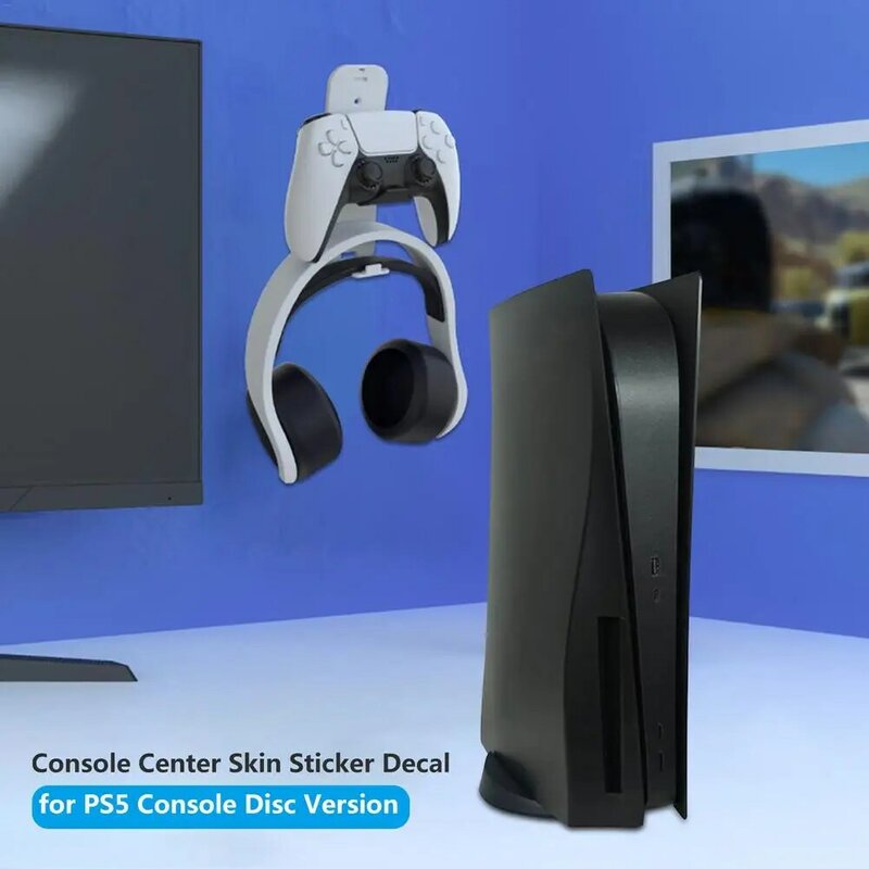 Kohlefaserhülle für Sony PS5 Konsole Disc Edition Aufkleber Abdeckung Aufkleber für das Host Center Aufkleber Spielekonsolen Zubehör