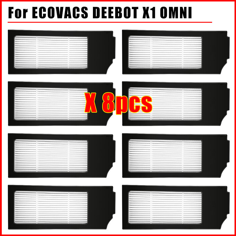 Wymienny zestaw filtrów powietrza Hepa akcesoria do Ecovacs Deebot X1 Serise Turbo Omni zamiatanie Robotic części zamienne do odkurzaczy
