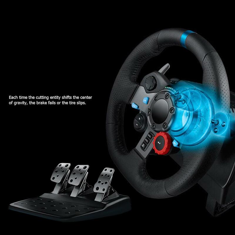Logitech G29 Steering Wheel Racing Simulation Driving Compatible for PC/PS3/PS4 Computer Game Accessory（New packaging）