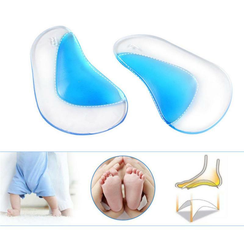 Plantillas correctoras profesionales para bebés y niños, Corrector de pie plano, almohadillas ortopédicas para el cuidado de los pies, 1 par