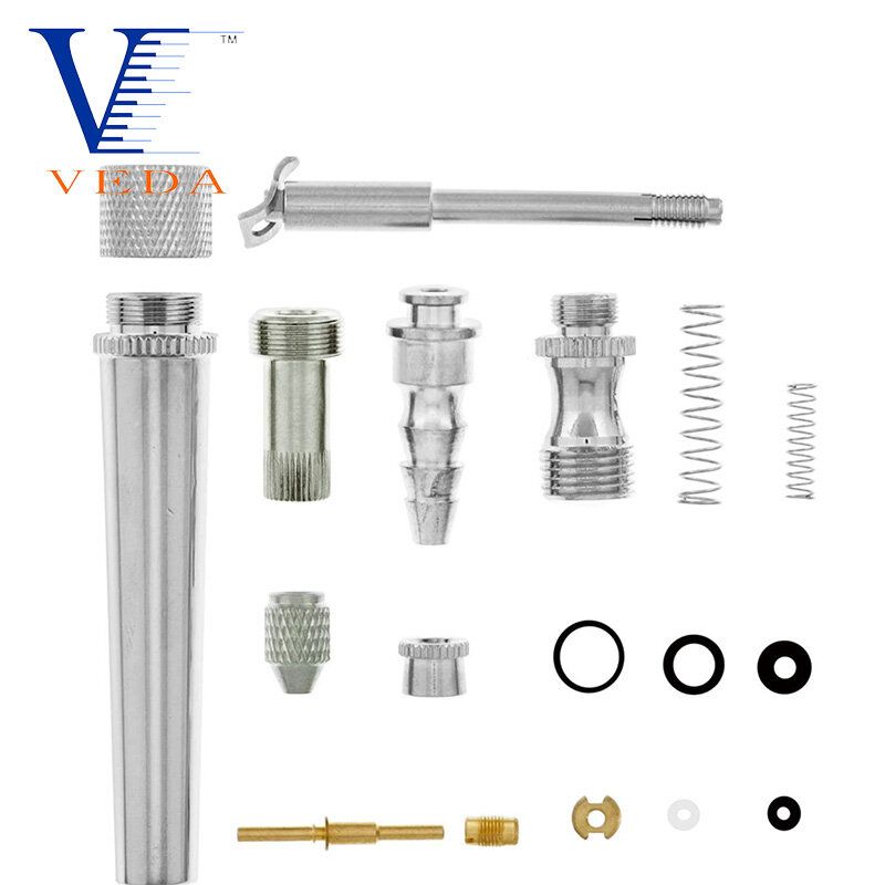 VEDA Airbrush Repair Parts Kit, Acessórios para WD-130A,WD-130C,WD-131E,WD-135A,WD-135C,WD-135E,WD-139E Modelos, 18 PCs