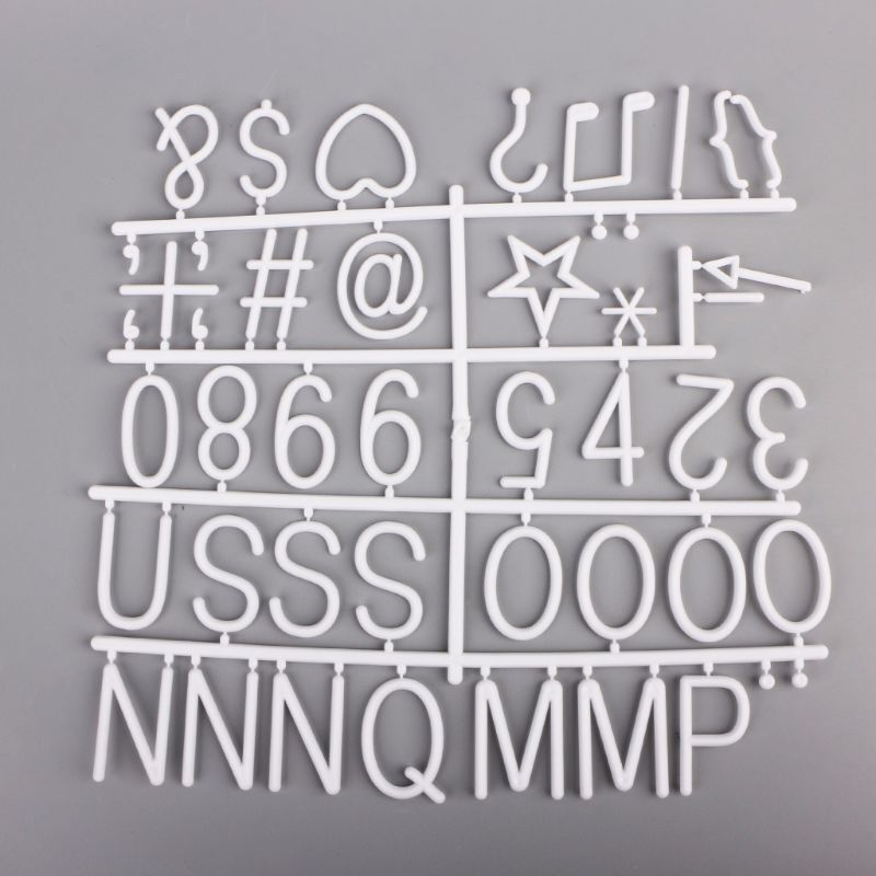Números de peça para carta de feltro, 200 caracteres para quadro de letras com mudanças
