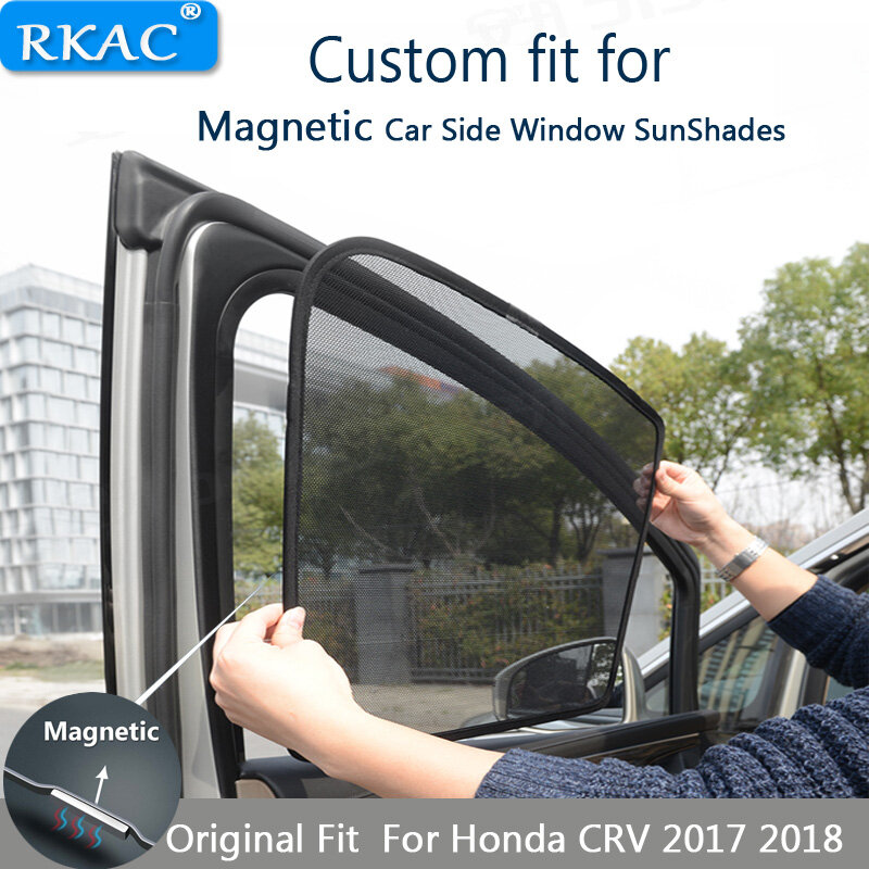 Voor Kinderen Reizen Magnetische Auto Zonnescherm Uv-bescherming Zonnescherm Auto Gordijn Auto Side Windows Zonneklep Voor Honda Crv 2017 2018