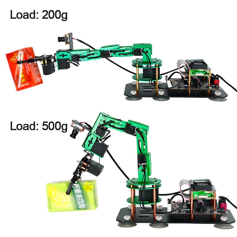 Yahboom DOFBOT AI Vision Robotic Arm Kit ROS Robot for RaspberryPi 5 Adopt Python Programming Object Recognition CE ROHS