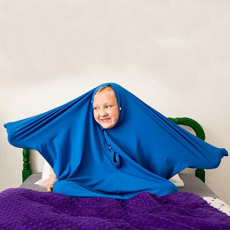 Full-Body Zintuiglijke Sok Wrap Om Stress Hyposensitivity Angst Stretchy Veilig Comfortabel Ademend Sack Voor Kids