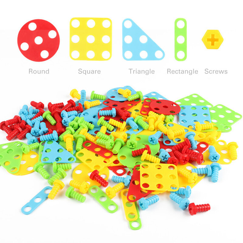 149/193 pièces enfants perceuse jouets bébé tournevis mosaïque jouet enfants apprentissage éducatif jeu cadeaux vis Puzzle assemblé jouets