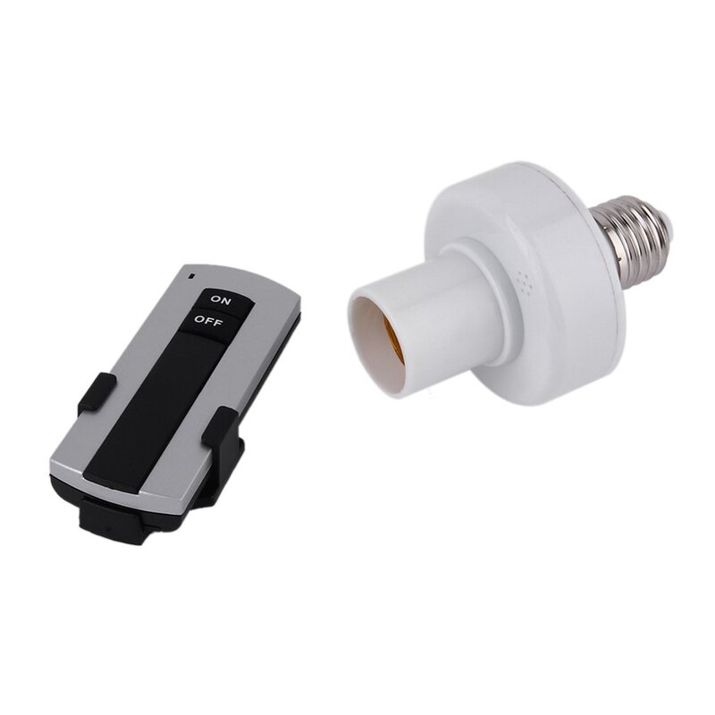 ICOCO Professional E27 Screw Wireless Remote Control Light Lamp Bulb Holder Bases Cap Socket Switch Lamp Accessories On Off 220V