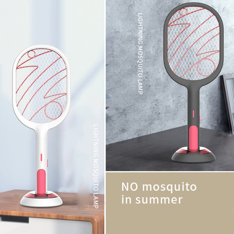 New 3000V Electric Insect Racket Swatter Zapper USB 1200mAh Rechargeable Mosquito Swatter Kill Fly Bug Zapper Killer Trap#9