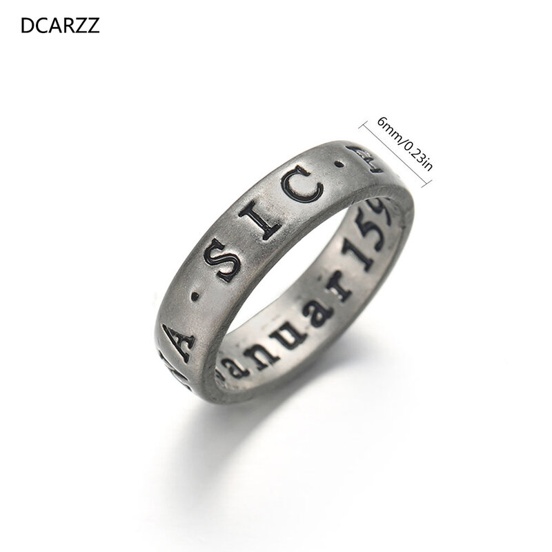 DCARZZ 우리의 마지막 반지 네이선 드레이크의 섬세한 반지 미지 부활절 게임 펑크 고딕 보석 파티 초기 반지, 여성 선물