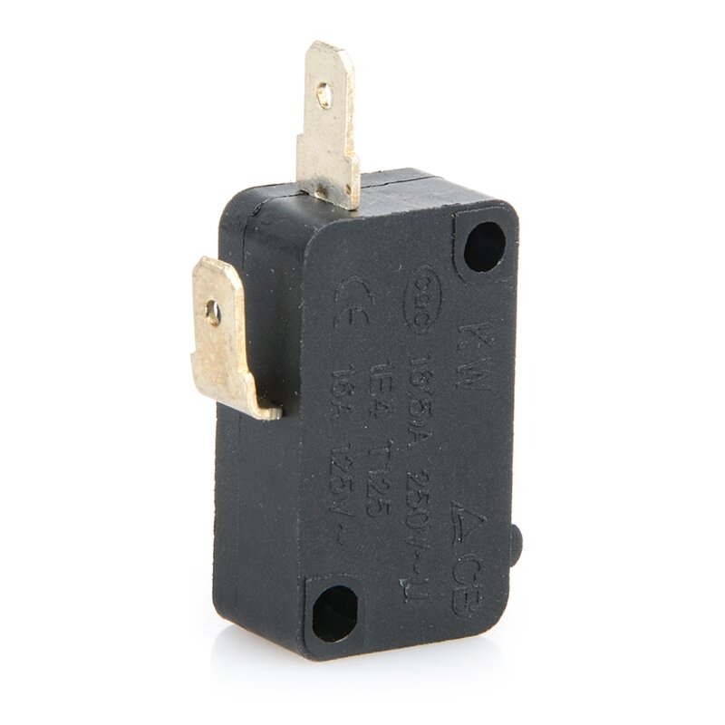 KW1-103 mikrofalowe drzwiczki pieca mikro przełącznik pasuje do pralki mikrofalowej ryżowar 16A 250V 2 piny (normalnie zamknięty)