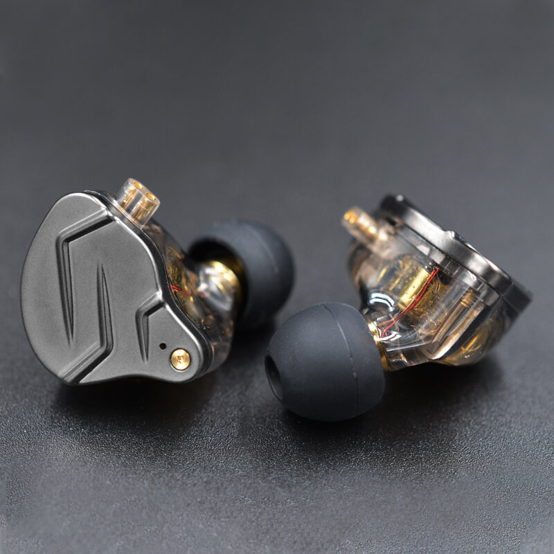 KZ ZSN Earphone Pro Metal 1BA + 1DD Teknologi Hybrid Earbud Bass HIFI Headphone Monitor In-Ear Olahraga Headset Noise Cancelling