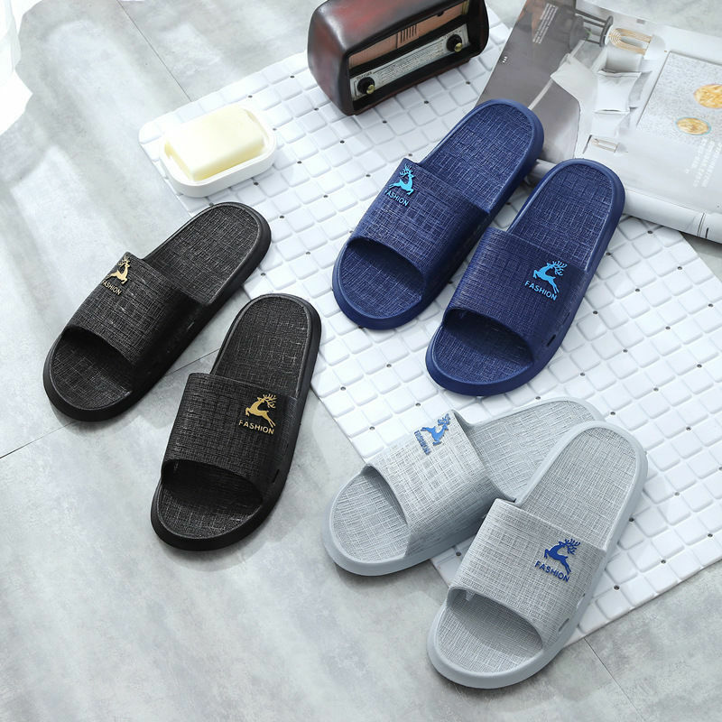 Sandals household anti slip wear resistant indoor bathroom bath thick soled slippers summer large women's bathroom slippers