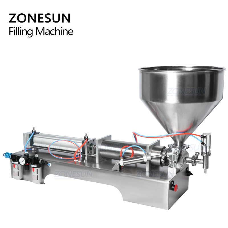ZONESUN Fully Pneumatic Disinfectant Sprays Alcohol Hand Sanitizer Clean Gel Liquid Soap Bottle Dispenser Filling Machine