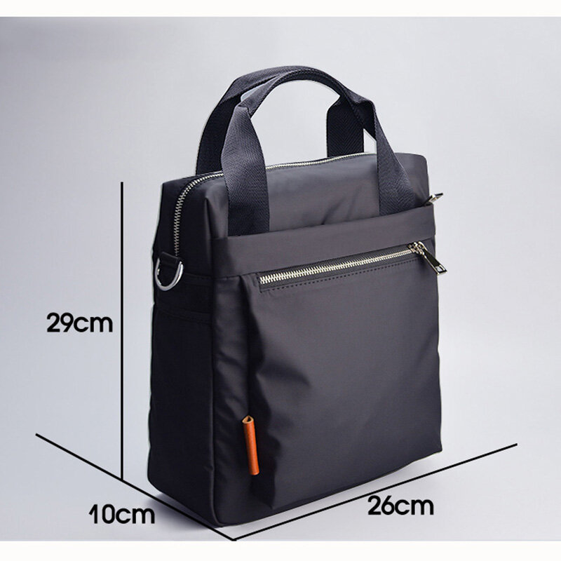 Nowe męskie torby na ramię wodoodporne odporne na zużycie wielofunkcyjne o dużej pojemności pionowe proste Business Outdoor Casual Handba
