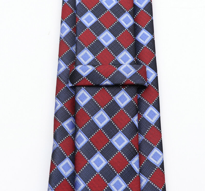 Klasik 8Cm Dasi Pria Mode Poliester Dasi Kotak-kotak Bergaris Dasi Bisnis Kemeja Ramping Aksesori Hadiah Topi Cravate