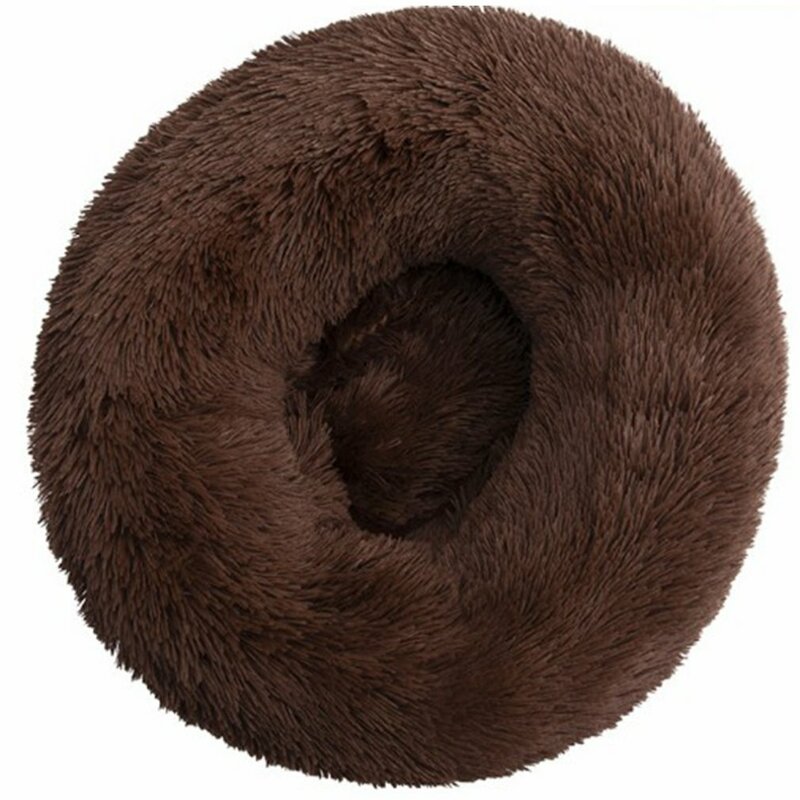 Dog Bed Warm Bed For Small Medium Large Dog Soft Mat Kennel Puppy Warm Bed Plush Cozy Nest House Round Pet Supplies