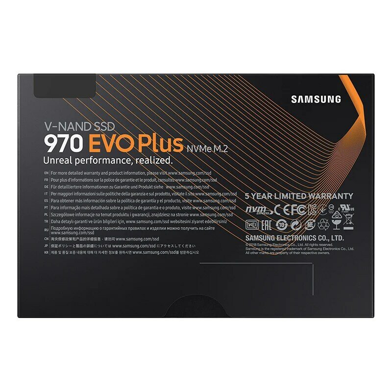 Samsung ssd 970 evo plus m.2 2280 ssd interno de estado sólido disco rígido ssd 250gb 500gb 1tb pcie 3.0x4 nvme 1.3 computador portátil
