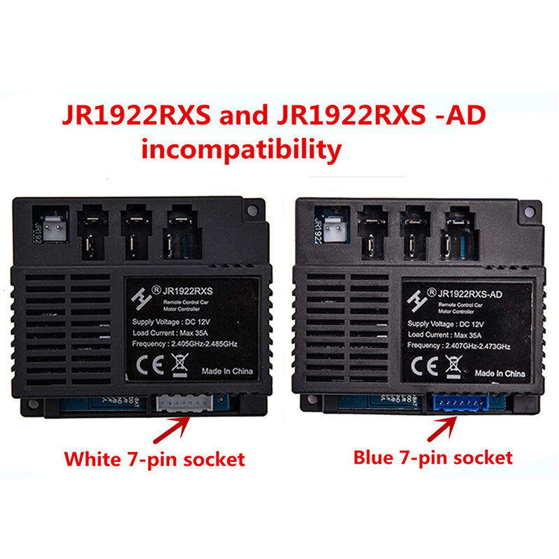 Jr1922rxs-子供用のリモコンとレシーバー,電気自動車の交換部品,2.4g,Bluetooth,12v