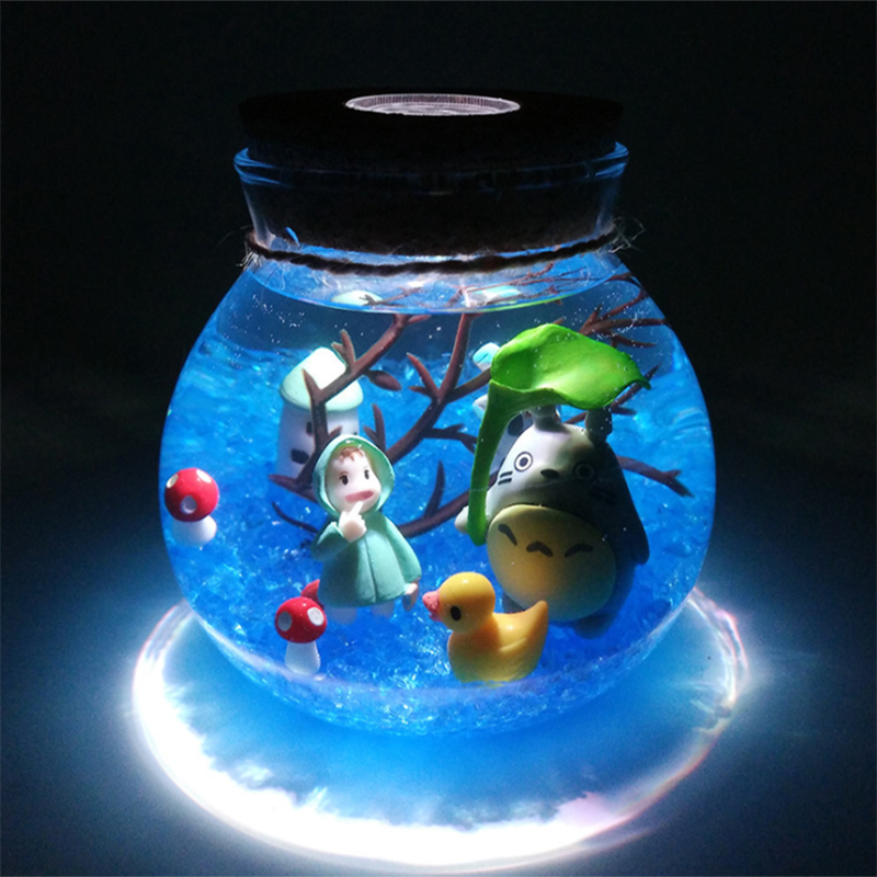Креативный светодиодный ночной Светильник для детей с дистанционным управлением 13 цветов , аквариумная лампа для рыб, Декор, прикроватный Д...