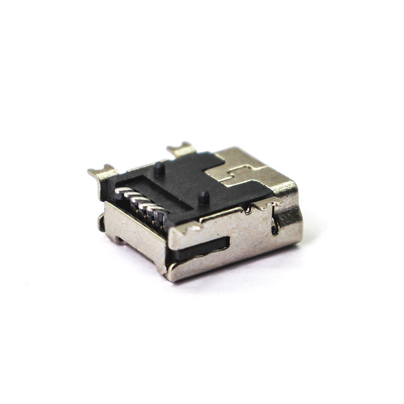 Mini USB Feminino 10 Tipo Borda Plana SMT Dip, Conectores 5Pin, Port Jack, Tomada de Cauda, Terminais para Samsung, Huawei, Mobile, 20 Pcs
