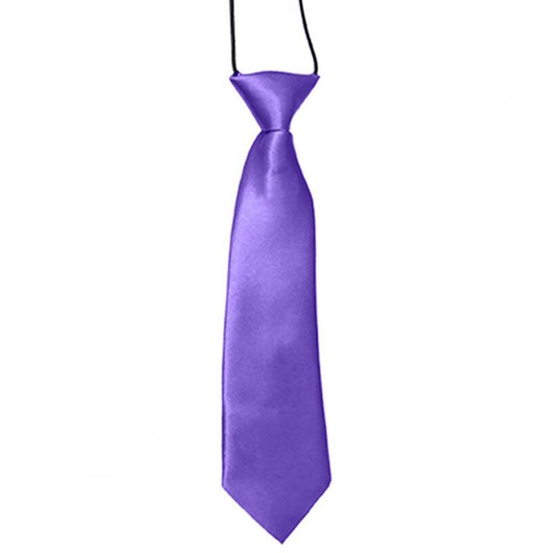Галстуки для школьников, мальчиков, детей, малышей, свадьбы, банкета, однотонный эластичный галстук