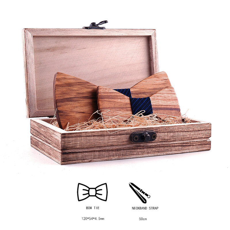 Классический детский деревянный галстук-бабочка для мальчиков и девочек, Детский галстук-бабочка, модный деревянный цветной галстук-бабочка с зеброй для домашних животных