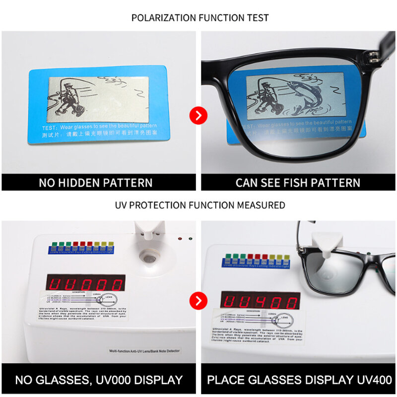 SIMPRECT-Rectangle Polarized Sunglasses for Men, Luxury Brand Designer, Fashion Square Sun Glasses, UV400, Alta Qualidade, 2023