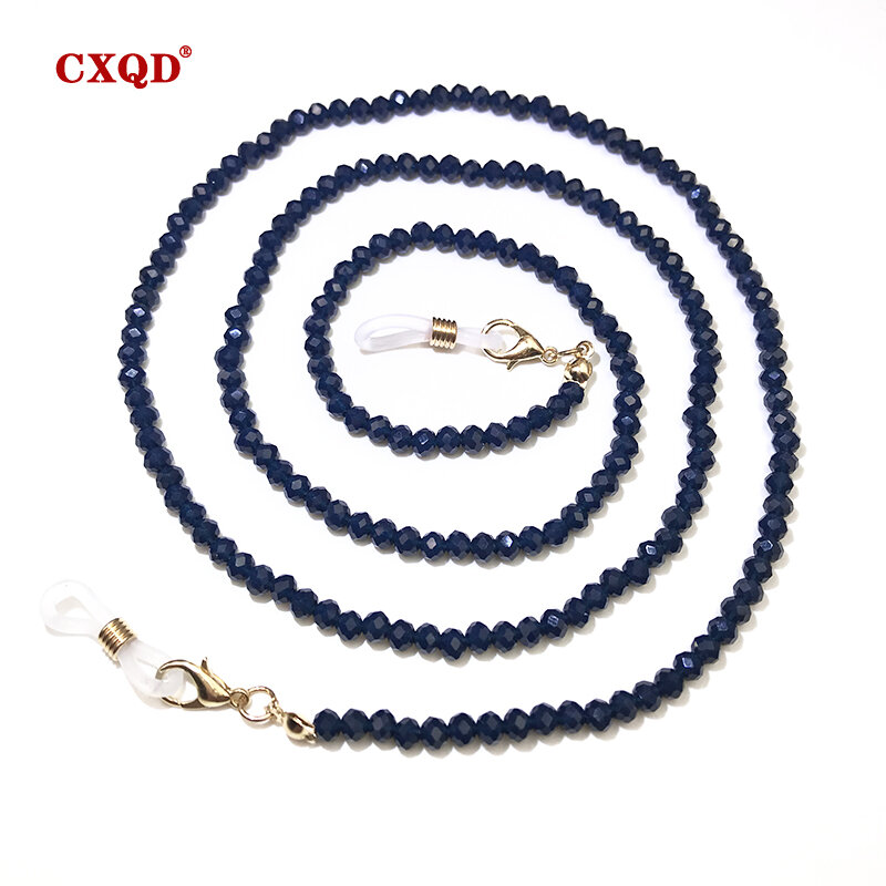 Fashion Reading Glasses Chain For Women Sunglasses Cords Casual 4mm Color Plating Beaded Eyeglass Strap Rope Masks Necklace Gift