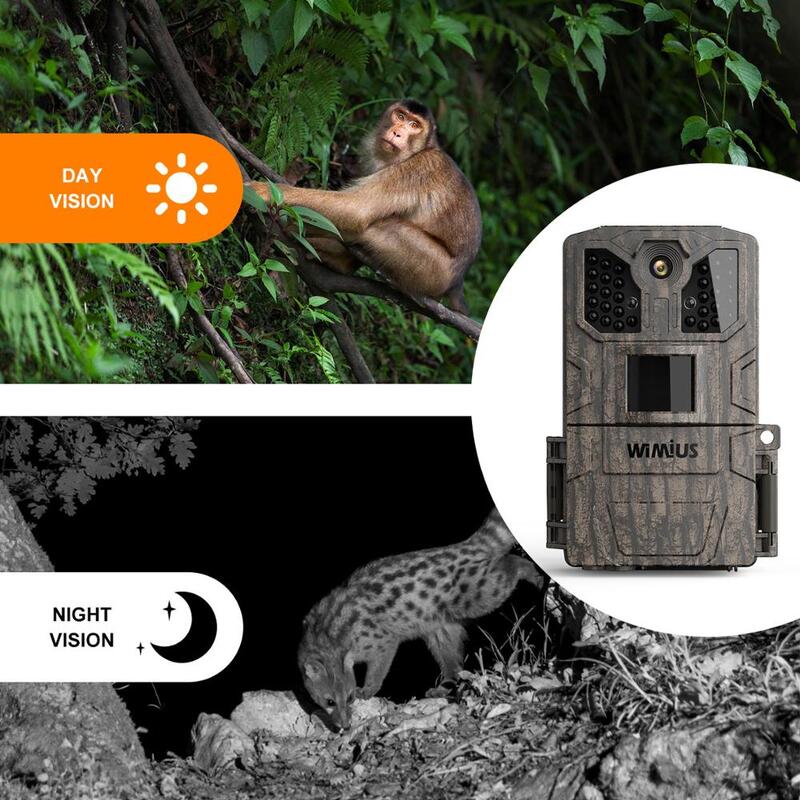 WIMIUS 1080P kamera myśliwska na podczerwień 16MP 940nm IR widzenie nocne Led detekcja ruchu wodoodporna kamera obserwacyjna do polowań dzikich zwierząt