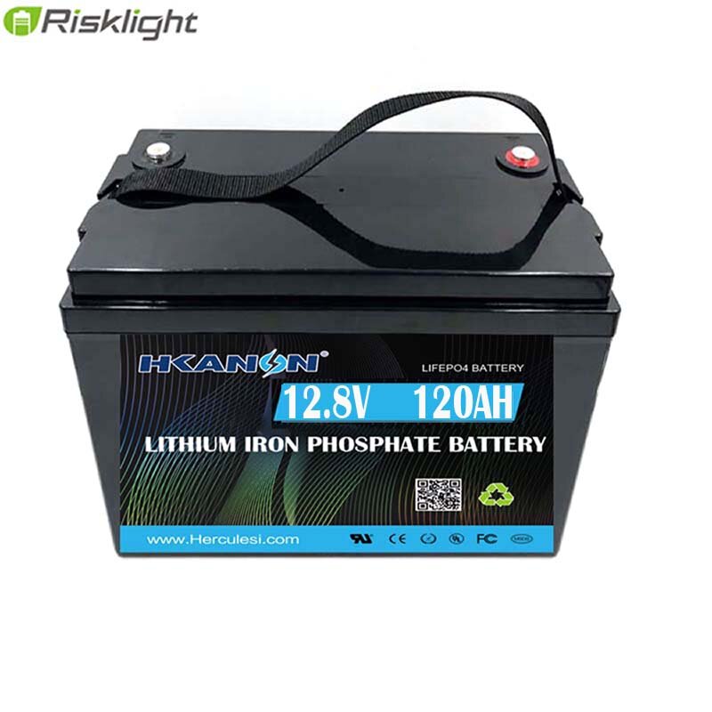 Batería de iones de litio Lifepo4 12V 120Ah de alta capacidad para sistema de energía Solar