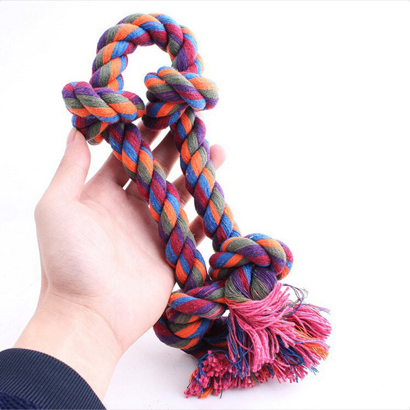 犬のための強力なおもちゃ,ペットのためのワイヤーが付いている綿のロープ