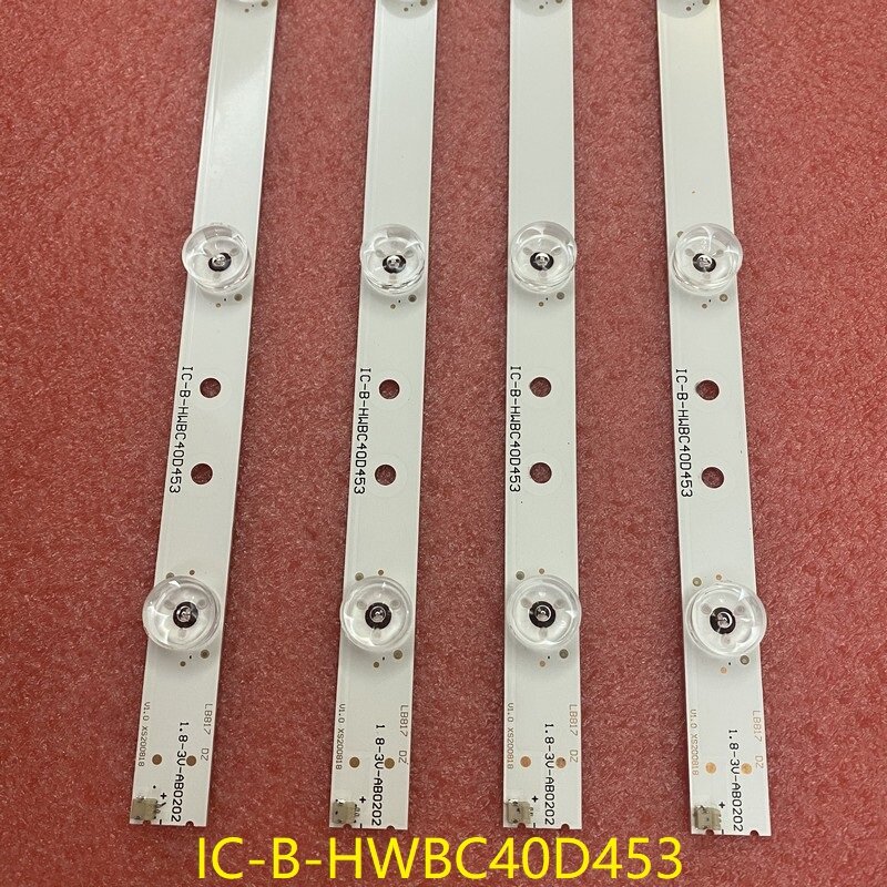 Kit 4 stücke LED bar Für IC-B-HWBC40D453 Bush 40/233FDVD S4-Z5-V3-2 40/233F 40/233I V400H1J v400HJ6-PE1 40F21B-FHD 40F22B-FHD