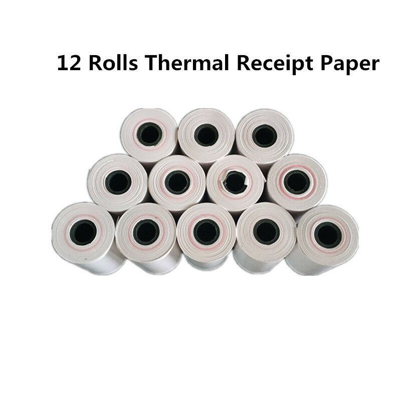 Papel térmico Universal para impresora, adhesivo de 57x30mm para Goojprt, Rongta, Peripage, Zijiang, Xprinter, 58mm, 3 rollos