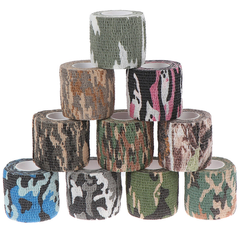 5Cm X 4.5M Camouflage Tape Outdoor Camo Gun Hunting Waterdicht Camping Camouflage Stealth Duct Tape Camouflage Fietsen Stickers