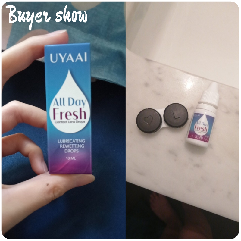 UYAAI 10ml Eye drops lens liquid lens solution Comfort Rewetting Drops Contact Lenses Drops Beauty Pupil Cleaning Health Care