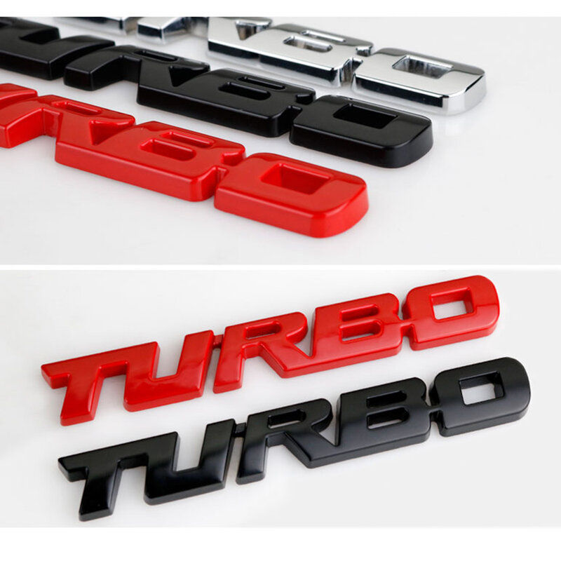 3D Metal Chrome Turbo Boost Car Styling, Liga de zinco, Emblema Emblema, Adesivo Decalque, Auto Acessório, Novo, Carregando, Impulsionando