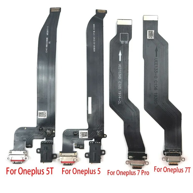 Conector de base de carga USB, Cable flexible de micrófono para Oneplus 5, 5T, 6, 7T, 8, 8T, 9 Pro, 9R, Nord, N10, 5G, nuevo