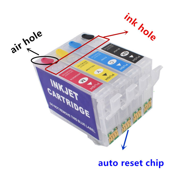 Tinta Isi Ulang Kit untuk 502XL 502 Ink Cartridge Arc Chip untuk Epson Ekspresi XP-5100/XP-5105 Tenaga Kerja WF-2860DWF/WF-2865DWF eropa