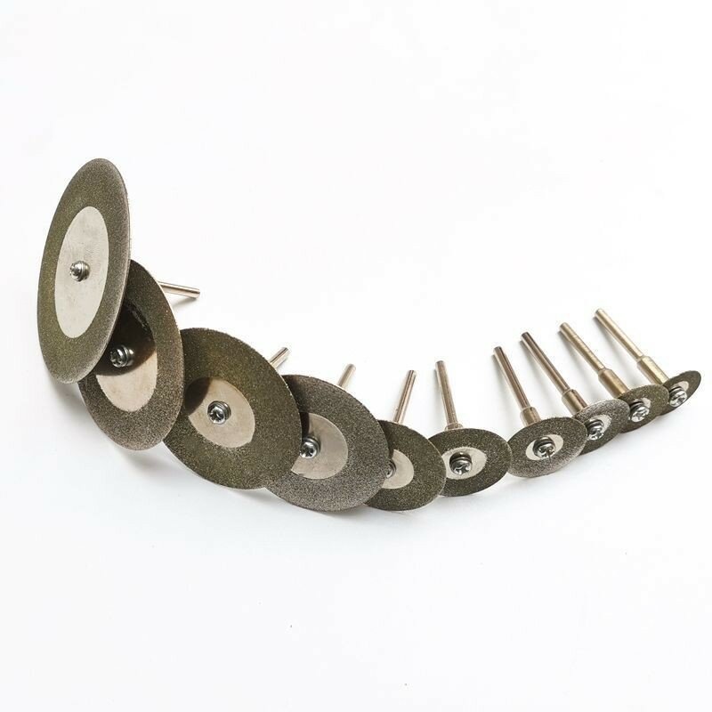 5 pces lâmina de serra + 1 pces conexão braçadeira ferramenta mini disco de corte para acessórios rotory diamante moagem roda rotativa serra circular